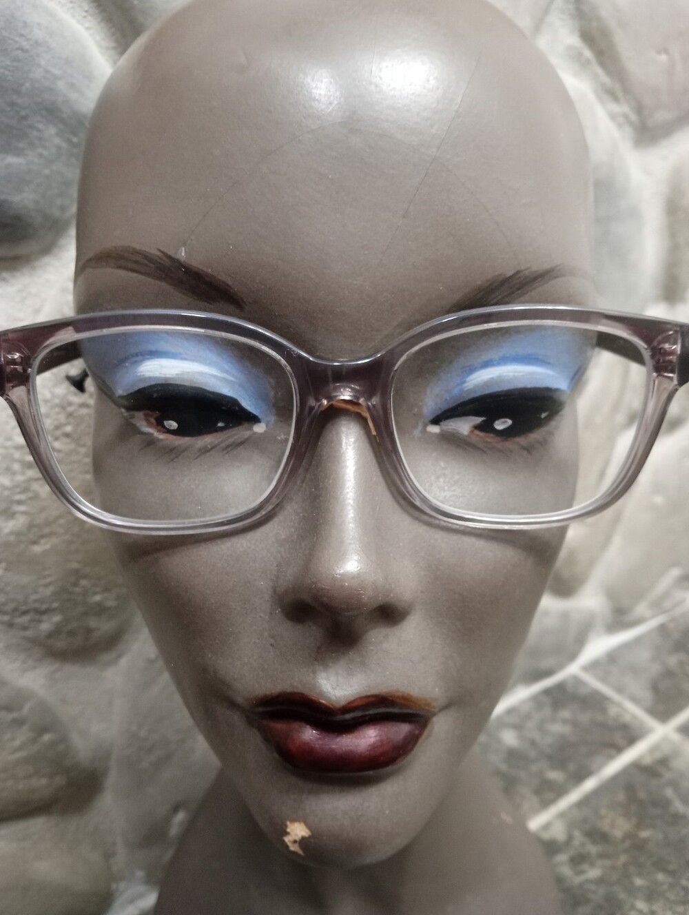 Armani Exchange Clear Light Brown Transparent Frame Glasses